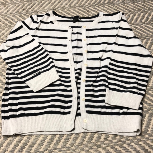Black and white striped H&M cardigan - Picture 1 of 1